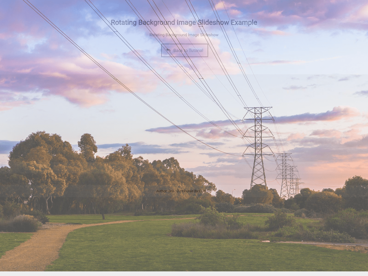 Background Slideshow HTML — CodePel