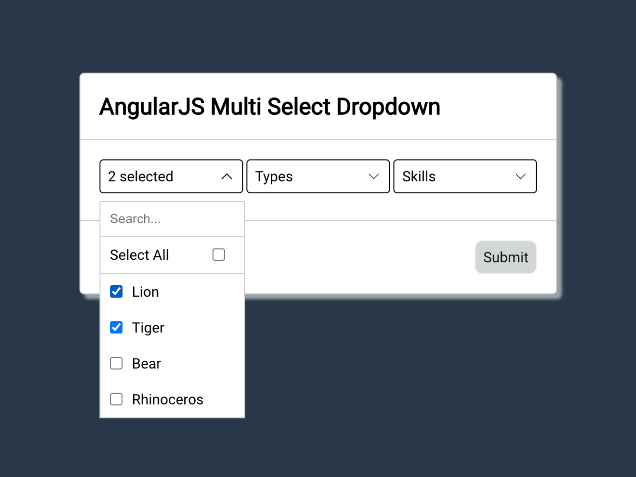 Multiselect Dropdown With Checkbox Angular — CodePel