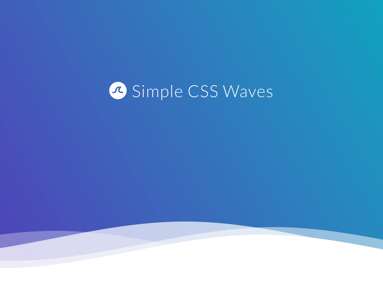 CSS Water Wave Background Animation Effects