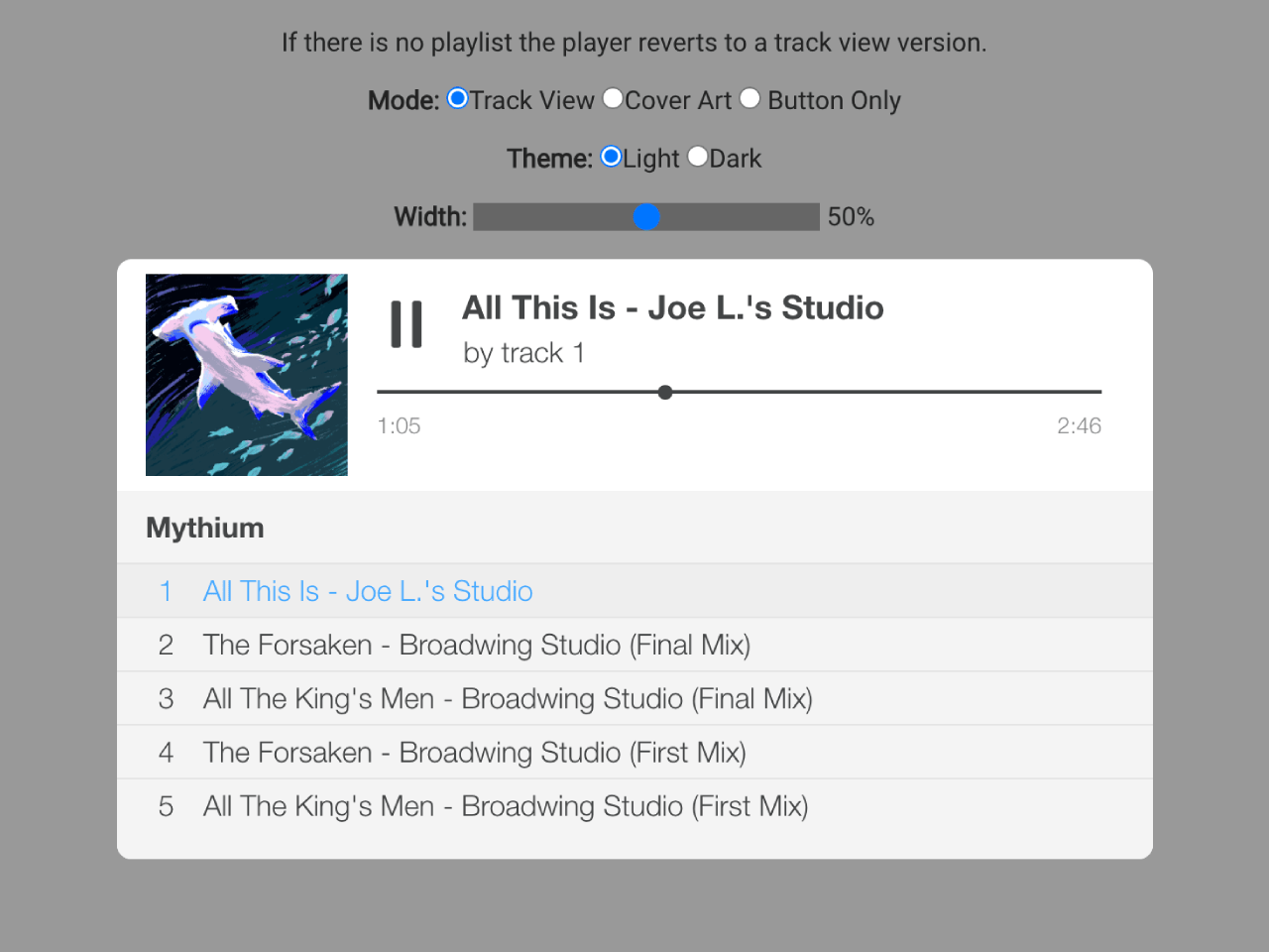 Customizable HTML5 Audio Player with Playlist — CodePel