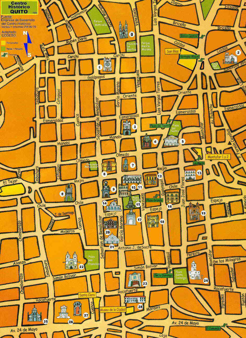 Barrios De Cuenca Ecuador Mapa