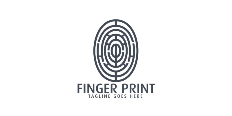 Fingerprint Logo Design By Ikalvi Codester