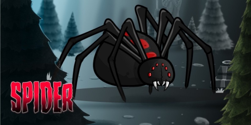 Buildbox is the world's first software that truly allows anyone to create amazing games regardless of technical skill. Giant Black Widow Spider Game Sprites by HamzaCavus | Codester