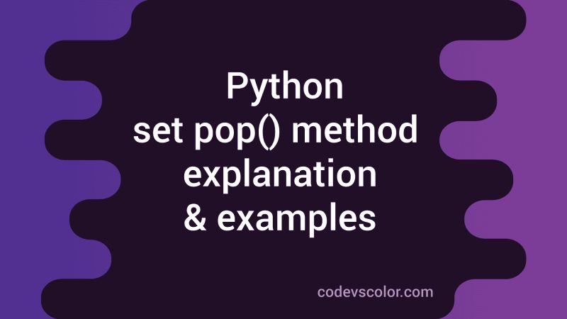 Python Sets Add Remove Pop Del 14 Python Tamil Tutorial For - Classic High Resolution Abstract Images | Free Download