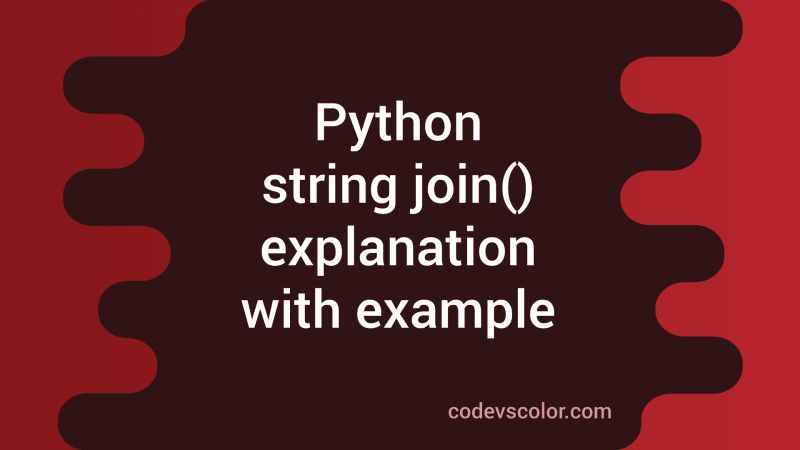String Join Method In Python - Premium Colorful Pattern Gallery - 8K