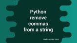 Python Program To Remove Commas From A String Codevscolor - Stunning Landscape Photo - Full HD