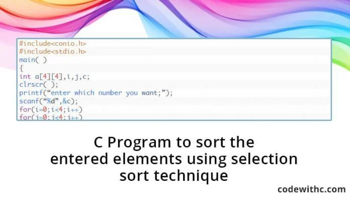 Sort Data Using Selection Sort C Program - Best Ocean Images in 8K