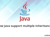 How Java Support Multiple Inheritance Code With C