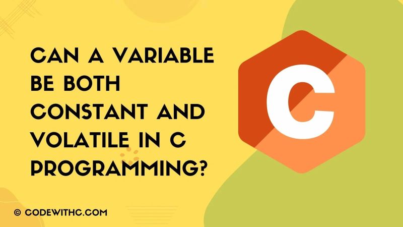 Can A Variable Be Both Constant And Volatile In C Programming Code With C - Download Incredible Dark Wallpaper | Ultra HD