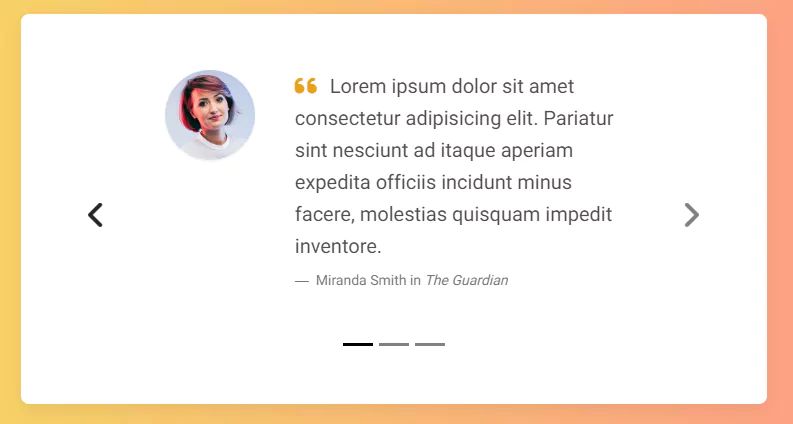 19 Bootstrap Quote Component Examples - Light Patterns - Creative 4K Collection
