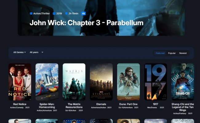 Create Movie Website Landing Page Using HTML, CSS, And JavaScript
