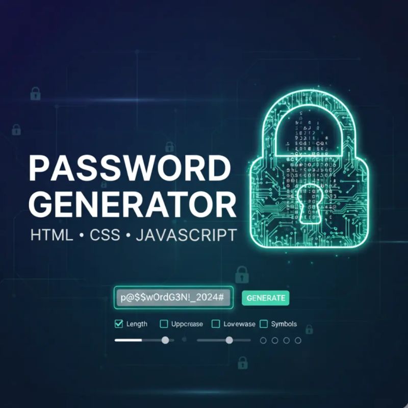 Free Password Generator App In Html Css And Javascript - Mobile Light Illustrations for Desktop