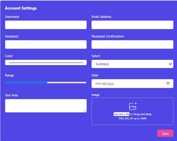 50 Tailwind Forms Examples - Ocean Images - Elegant HD Collection