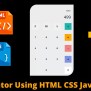 Calculator Javascript Html Css At Sharlene Burcham Blog
