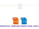 Create Horizontal Timeline Using Html And Css