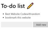 How To Make A Todo List Using Javascript