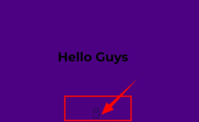 Scroll Down Button Using HTML & CSS