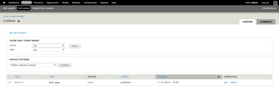 drupal-manage-contents