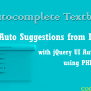 Autocomplete Textbox With JQuery UI Using PHP And MySQL - CodexWorld