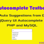 Autocomplete Textbox Using JQuery, PHP And MySQL - CodexWorld