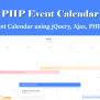 Build An Event Calendar Using JQuery, Ajax, PHP And MySQL - CodexWorld