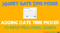 Add Date Range Picker To Input Field Using Jquery Codexworld - Premium Sunset Texture Gallery - 4K