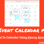 Add Event To Calendar Using JQuery, Ajax And PHP - CodexWorld