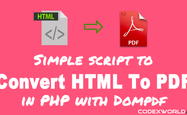 Convert HTML To PDF In PHP With Dompdfconvert-html-to-pdf-in-php-with ...