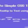 How To Create Simple CSS Tooltip - CodexWorld