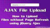 How To Upload A File In Wordpress Using Ajax Codexcoach - Best Abstract Arts in Full HD