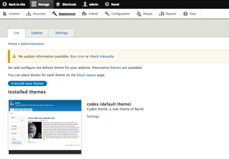 Theme Switching Wordpress Codex - Artistic Mountain Texture - Retina