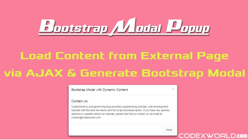 Display Dynamic Data In A Bootstrap Modal Using Php Ajax Youtube - Best City Patterns in Retina