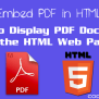 How To Embed PDF Document In HTML Web Page - CodexWorld