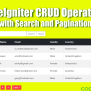 CodeIgniter CRUD Operations With Search And Pagination - CodexWorld