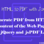 Convert HTML To PDF Using JavaScript - CodexWorld
