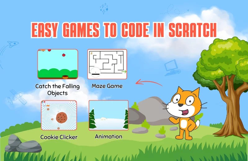 15 Fun Scratch Games To Code Easy Projects For Kids 2026 Codingal Common Games In Scratch 