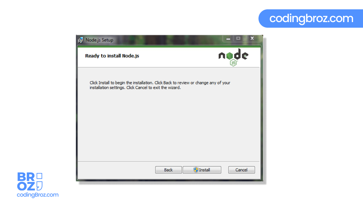 How To Install Node.js on Windows 7 CodingBroz