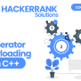 Operator Overloading In C++ | HackerRank Solution - CodingBroz