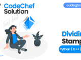 Dividing Stamps Codechef Solution Codingbroz