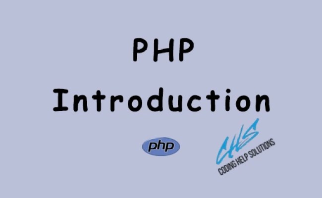 PHP Intro - CodingHelpSolutions