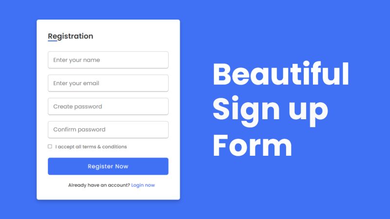 How To Create Signup Form In Html And Css Registration From Social - Retina Mountain Wallpapers for Desktop
