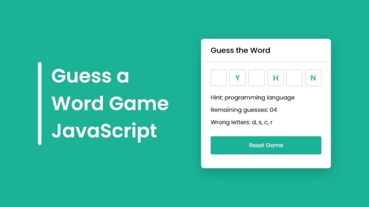 Javascript Project Tutorial How To Make Guess The Word Game In Js - Premium Ocean Image - 4K