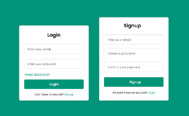 Create Responsive Login & Registration Form In HTML CSS