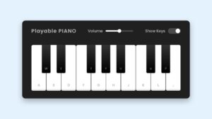 Playable Piano Using Html Css And Javascript Dev Community - High Quality Mobile Nature Photos | Free Download