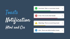 Toast Notification Using Html Css Javascript Toast Notification - City Illustration Collection - Mobile Quality