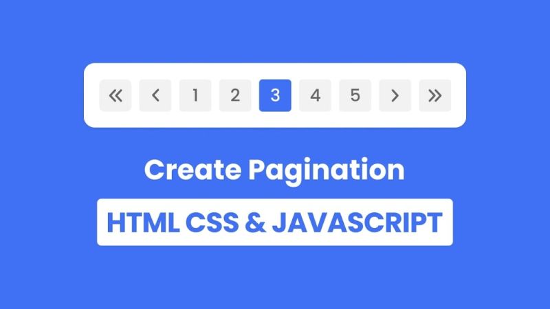 How To Create Pagination In Html Css Javascript - Classic Geometric Picture - HD