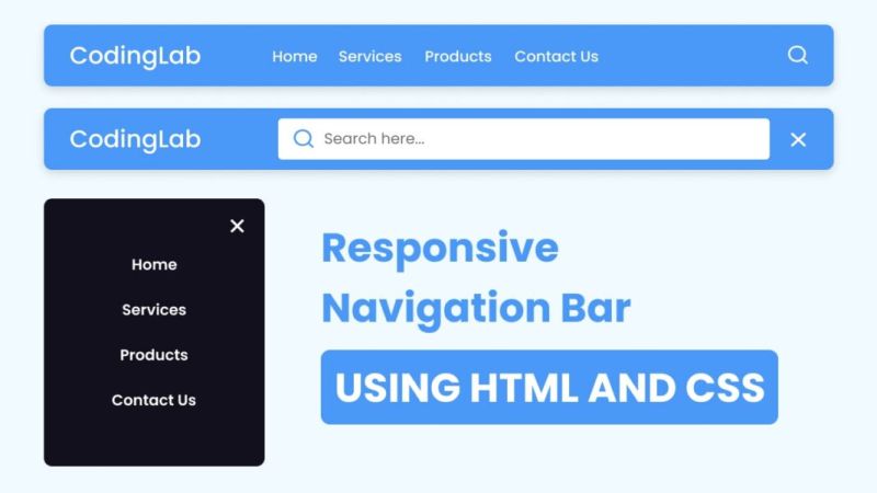 10 Free Responsive Navigation Bar In Html Css Javascript - Ultra HD Nature Pattern - High Resolution