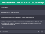How To Create Your Own Chatgpt In Html Css And Javascript