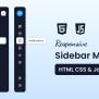 How To Create A Sidebar Menu In HTML CSS & JavaScript