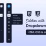Dropdown Sidebar Menu Using HTML CSS & JavaScript